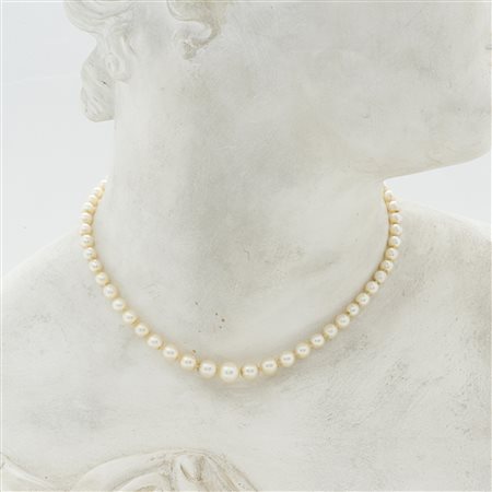 Collana a filo di perle degradé