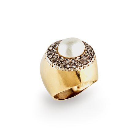 Anello con perla
