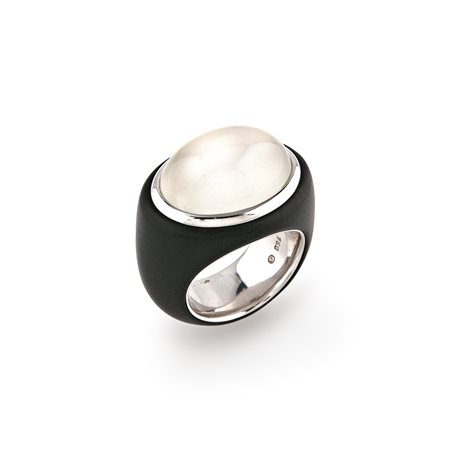Giorgio Armani - Anello con pietra dura e legno