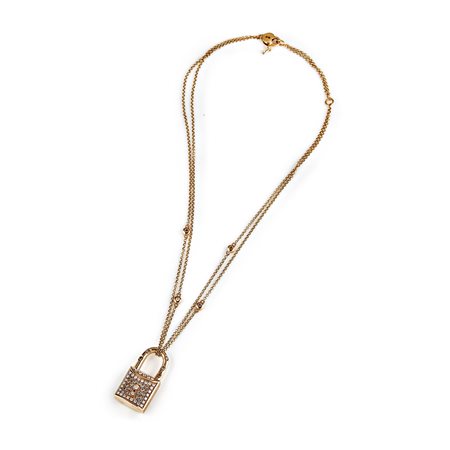 Collana con pendente lucchetto