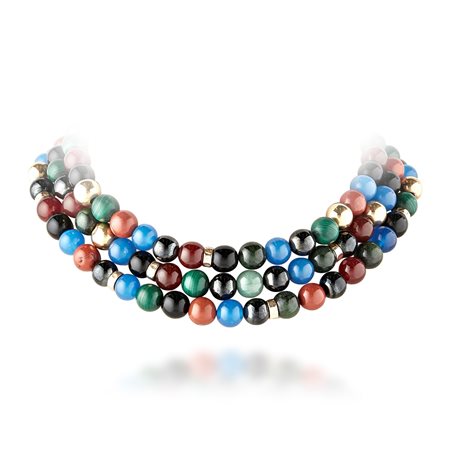 Collana con pietre dure