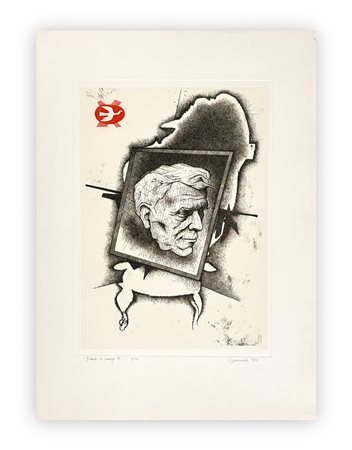 GIUSEPPE GUERRESCHI (1929-1985) - Ritratto di Georges B. ,  1980