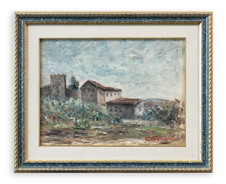 GIOVANNI BOCCACCI - Case tra antiche mura, 1965
