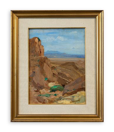 LUIGI BRIGNOLI (1881-1952) - Rocce algerine