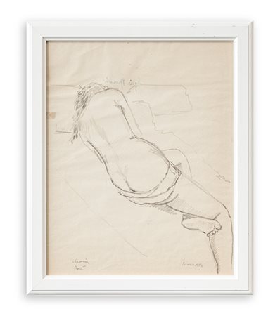 REMO BIANCO (1922-1988) - Studio di nudo, 1954