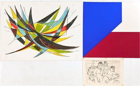 AUTORI VARI (GANDINI, POLO E PAGANI) - Lotto unico di 3 opere grafiche