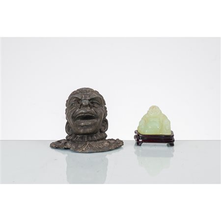MANIFATTURA EUROPEA E ORIENTALE XX SEC., Calamaio e scultura