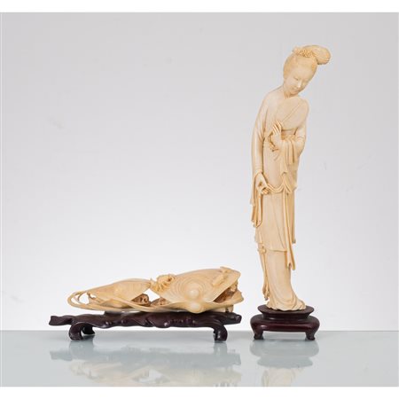 MANIFATTURA ORIENTALE DEL XIX SECOLO, Scultura e gruppo