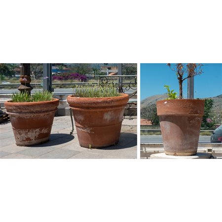 MANIFATTURA SICILIANA DEL XX SECOLO, Tre porta piante