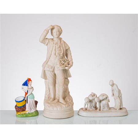 MANIFATTURA EUROPEA DEI PRIMI DEL '900, Tre sculture