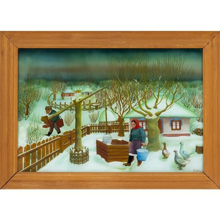 PITTORE DELL'EUROPA DELL'EST DEL XX SECOLO, Pittura su vetro