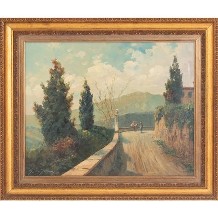 GUY DE SIMONI, Olio su cartone telato
