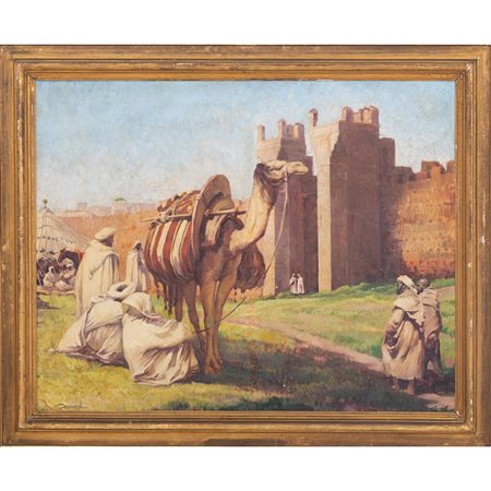 PITTORE FRANCESE DELLA FINE DEL XIX SECOLO, Olio su tela