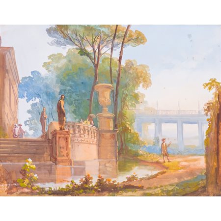 PITTORE DEL XIX SECOLO, Gouache su carta