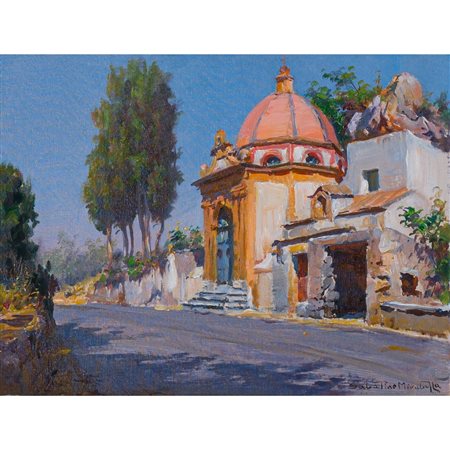 SABATINO MIRABELLA, Olio su cartone telato