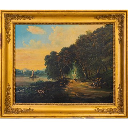 PAUL MARCELLIN BERTHIER (Attr.), Olio su tela