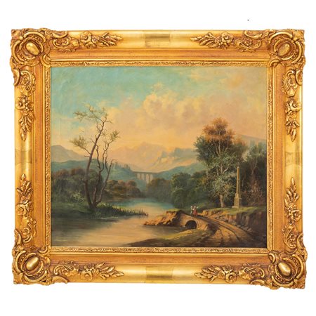 PITTORE ITALIANO DEL XIX SECOLO, Olio su tela