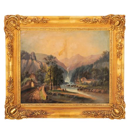 PITTORE ITALIANO DEL XIX SECOLO, Olio su tela