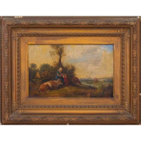 PITTORE DEL XIX SECOLO, Olio su tavola