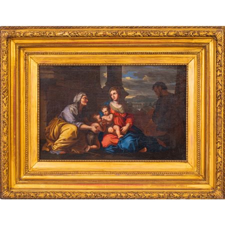 PITTORE ROMANO DELLA PRIMA METÀ XVIII SECOLO, Olio su tela