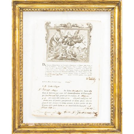 MANIFATTURA SICILIANA DEL XIX SECOLO, Cornice