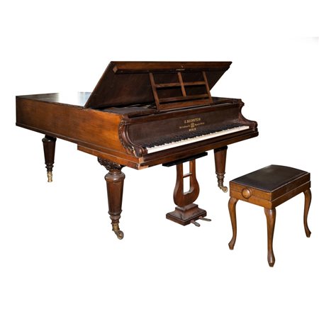 MANIFATTURA TEDESCA DEL XIX SECOLO, Pianoforte a coda