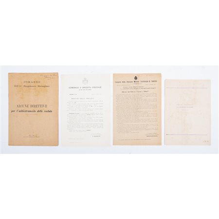 QUATTRO DOCUMENTI A STAMPA