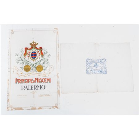 DUE CARTE PUBBLICITARIE RELATIVE A PRODUZIONI SICILIANE ...