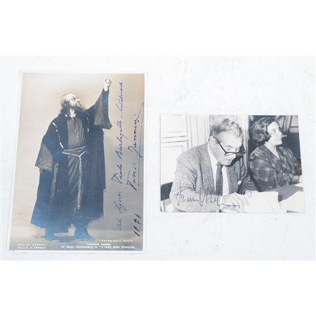 DUE FOTOGRAFIE AUTOGRAFATE