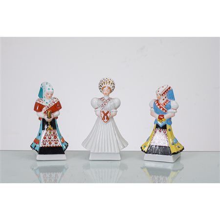 MANIFATTURA HEREND, Tre piccole sculture