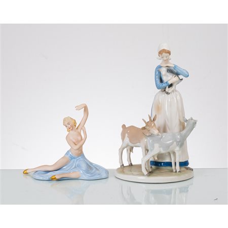 MANIFATTURA EUROPEA DEL XX SECOLO, Due sculture