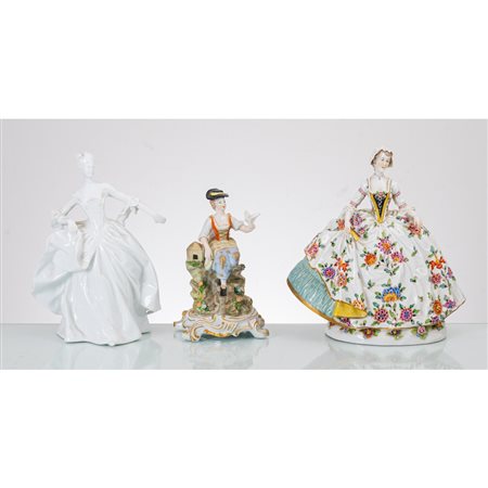 MANIFATTURA DI SEVRES, CAPODIMONTE E GINORI, Tre sculture