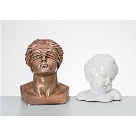 MANIFATTURA ITALIANA DEL XX SECOLO, Due sculture