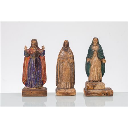 MANIFATTURA SUDAMERICANA DEI PRIMI DELL'800, Tre sculture