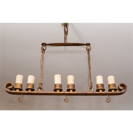 MANIFATTURA ITALIANA DEL XX SECOLO, Lampadario e applique