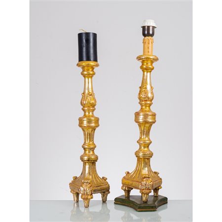 MANIFATTURA SICILIANA DEL XX SECOLO, Due candelabri