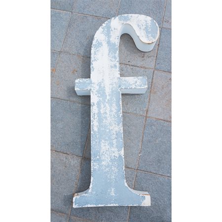LETTERA SCATOLATA "F" IN FERRO