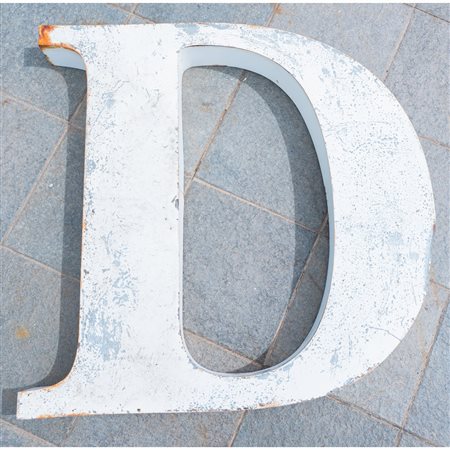 LETTERA SCATOLATA "D" IN FERRO