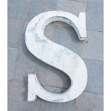 LETTERA SCATOLATA "S" IN FERRO