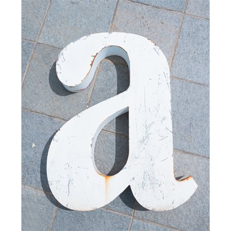 LETTERA SCATOLATA "A" IN FERRO