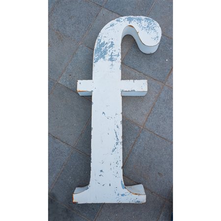 LETTERA SCATOLATA "F" IN FERRO