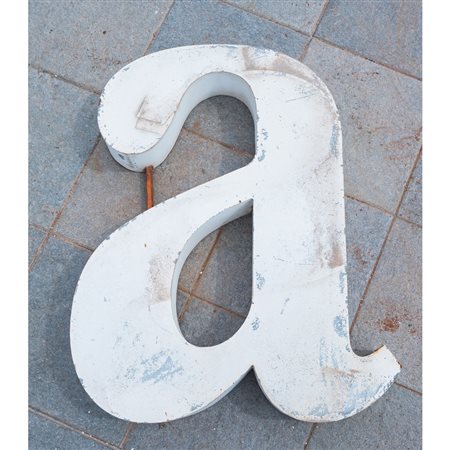 LETTERA SCATOLATA "A" IN FERRO