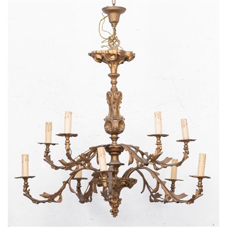 MANIFATTURA SICILIANA DEL XX SECOLO, Lampadario