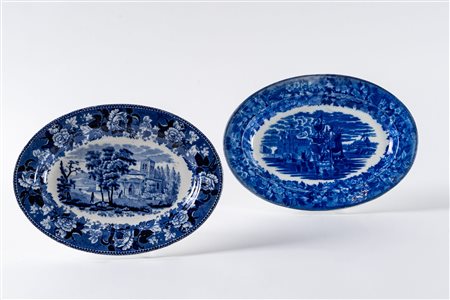 Due piatti decorativi.Inghilterra, di cui uno Manifattura di Wedgwood, inizio...