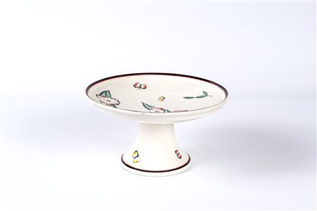 Alzata.Richard-Ginori S. Cristoforo Milano, 1932.Terraglia con decoro...