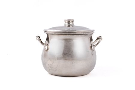 Piccola pentola con coperchio.Argenteria artistica italiana dell'inizio del...