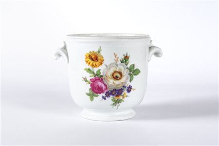 Cachepot.Richard-Ginori, anni ’50.Porcellana decorata a motivi...