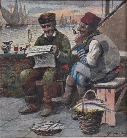 Vecchio pescatore a Venezia