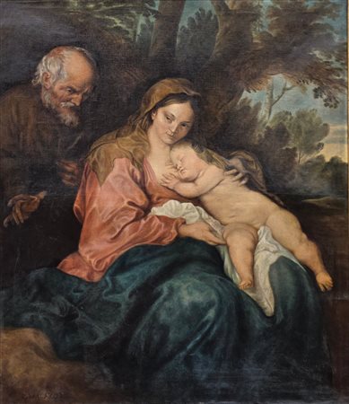 Riposo durante la fuga in Egitto XIX secolo