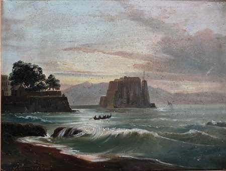 Marina di Napoli con Castel dell'Ovo